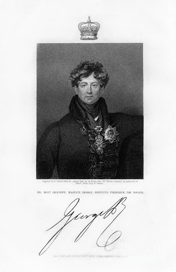George Iv, King Of The United Kingdom Drawing by Print Collector