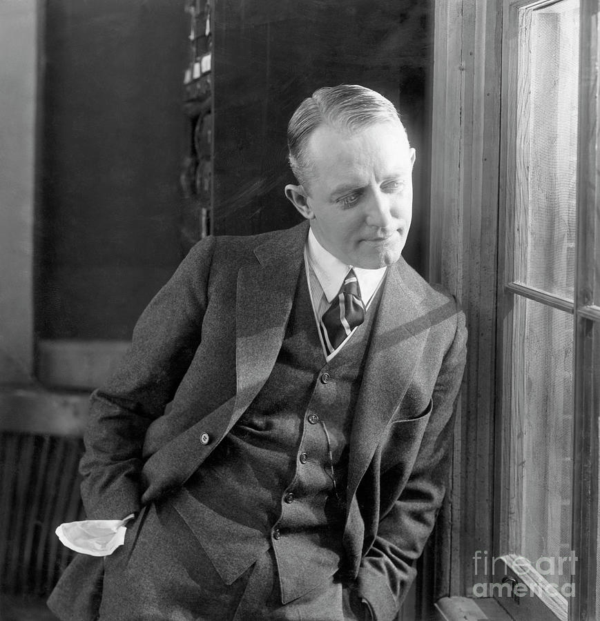 George M Cohan Leaning Against Window Photograph by Bettmann