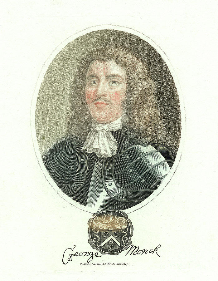 George Monck, 1st Duke Of Albermarle Drawing by Print Collector