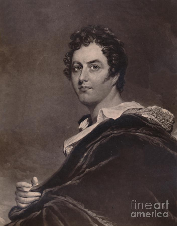 George Noel Gordon Byron Lord Byron Drawing by Print Collector
