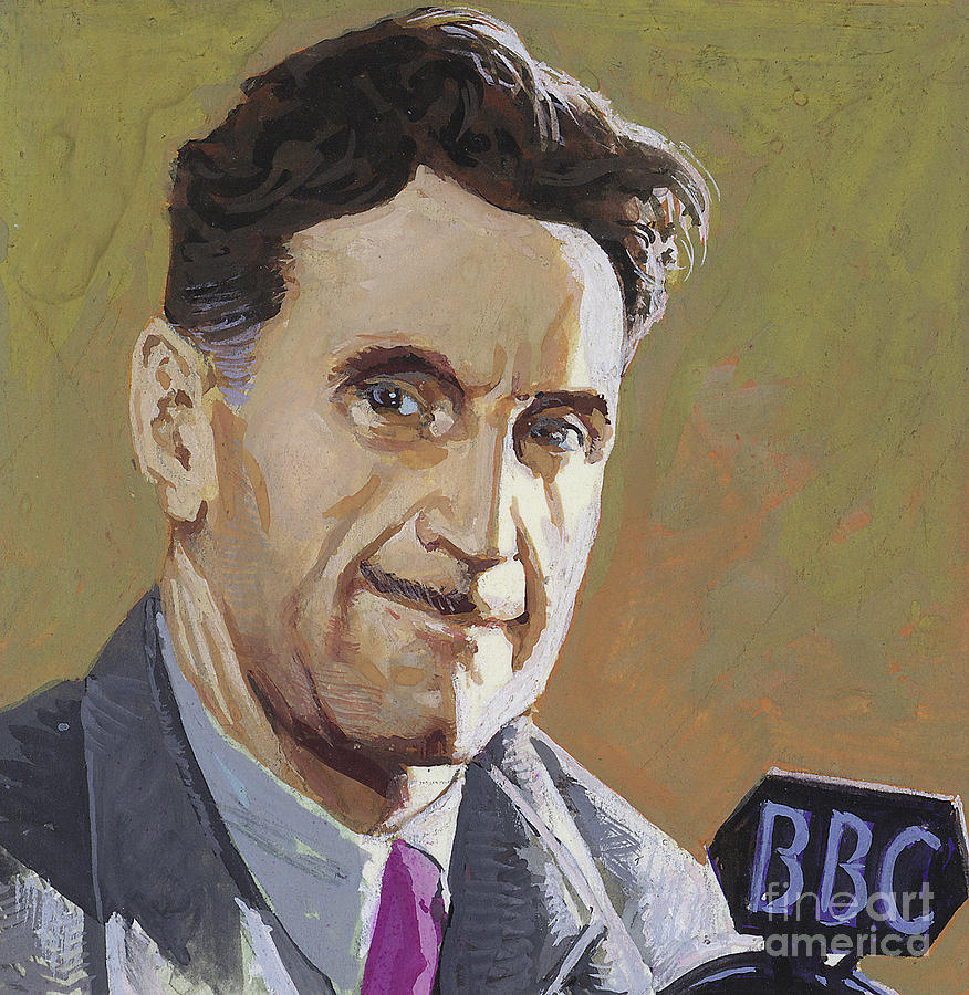 Portrait Painting - George Orwell by Severino Baraldi