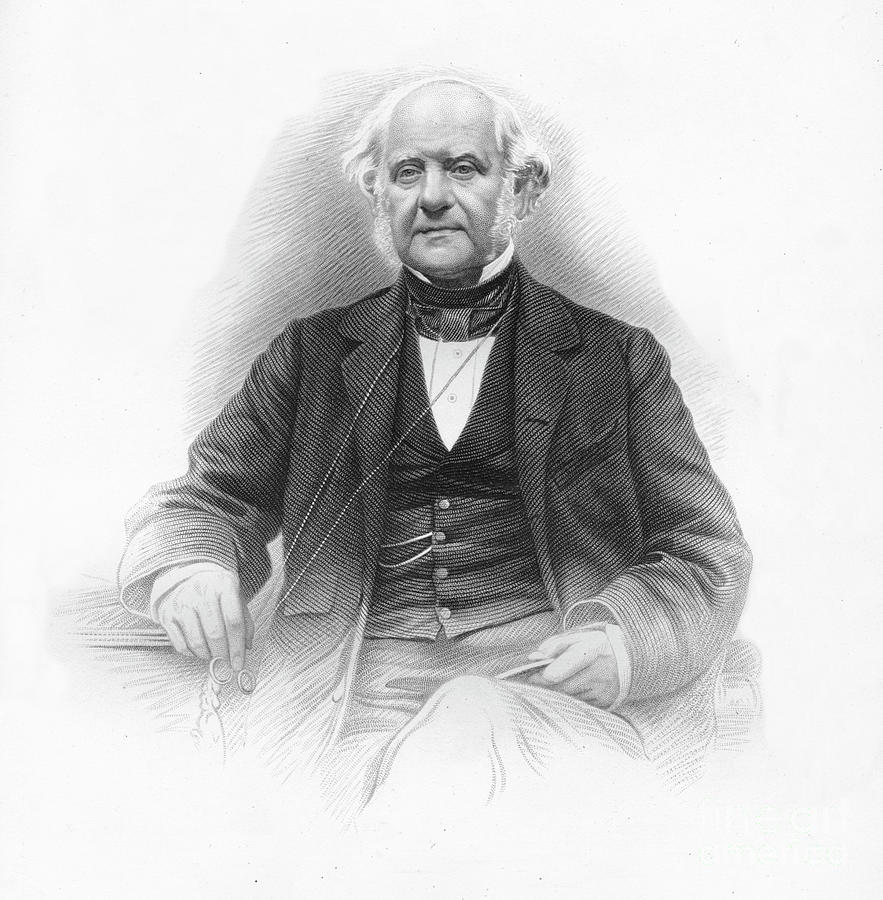 George Peabody, 1859 Drawing by Print Collector