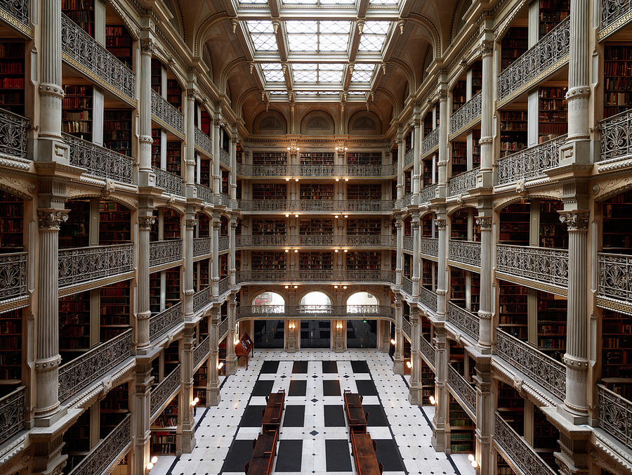 George Peabody Library Painting by Carol Highsmith