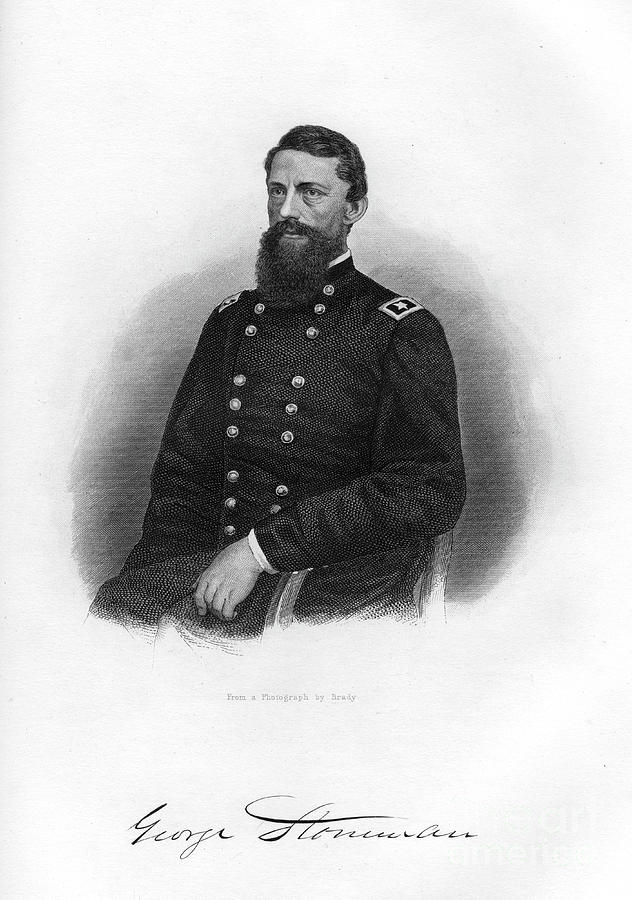 George Stoneman, Union Cavalry General Drawing by Print Collector