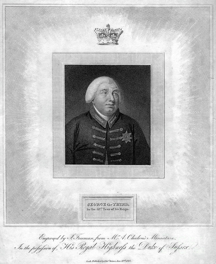 George The Third In The 51st Year Drawing by Print Collector