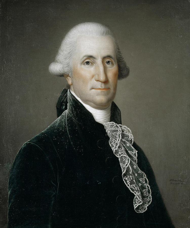 George Washington (1732-1799) Painting by Adolf Ulrik Wertmuller