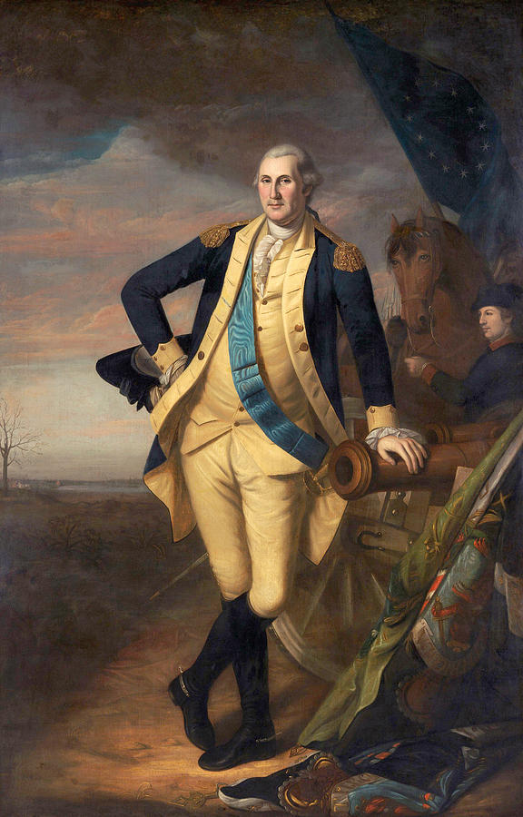 George Washington (1732-1799) Painting by Charles Willson Peale