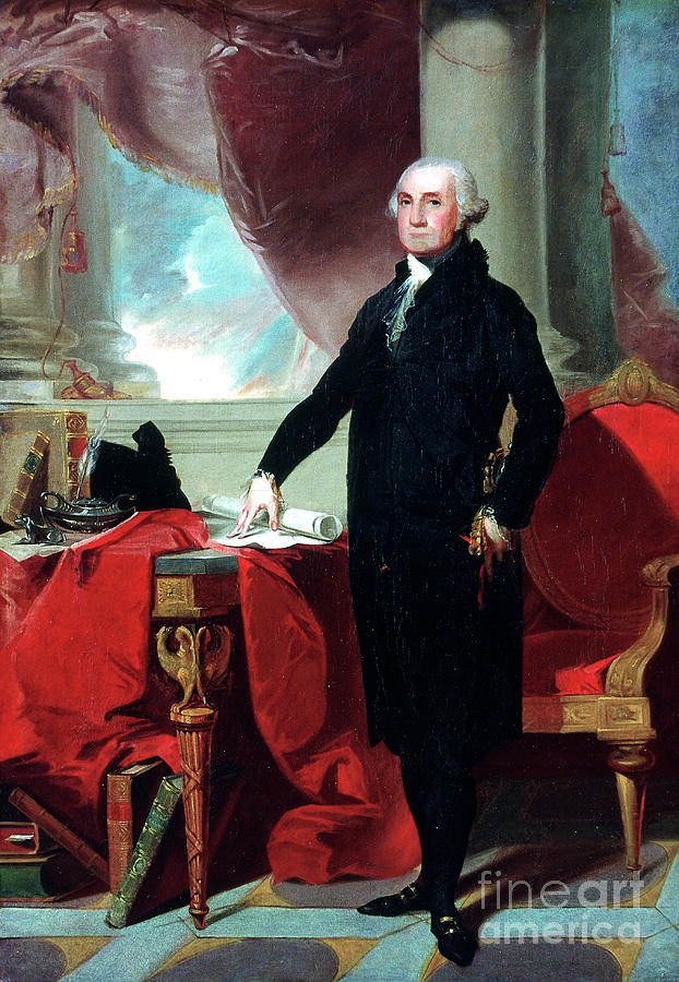George Washington 1732-99, 1796. Artist Drawing by Print Collector George Washington 1732-99, 1796. Artist Drawing by Print Collector