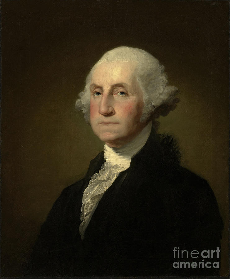 George Washington, 1796-1803 Painting by Gilbert Stuart