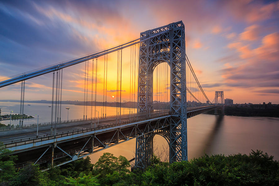 Bridge Photograph - George Washington Bridge by James Bian