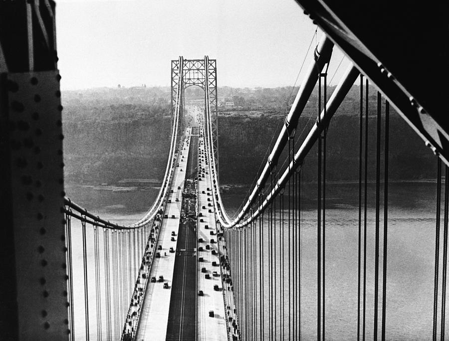 George Washington Bridge Photograph by Keystone-france