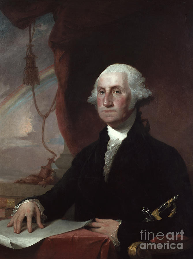 George Washington Painting - George Washington By Gilbert Stuart by Gilbert Stuart