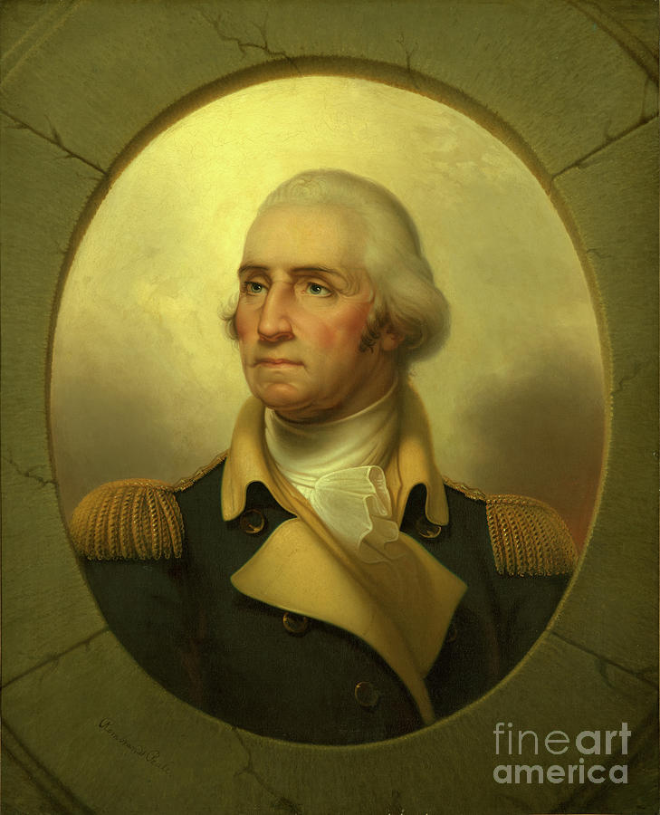 George Washington, Circa 1855 By Rembrandt Peale Painting by Rembrandt Peale