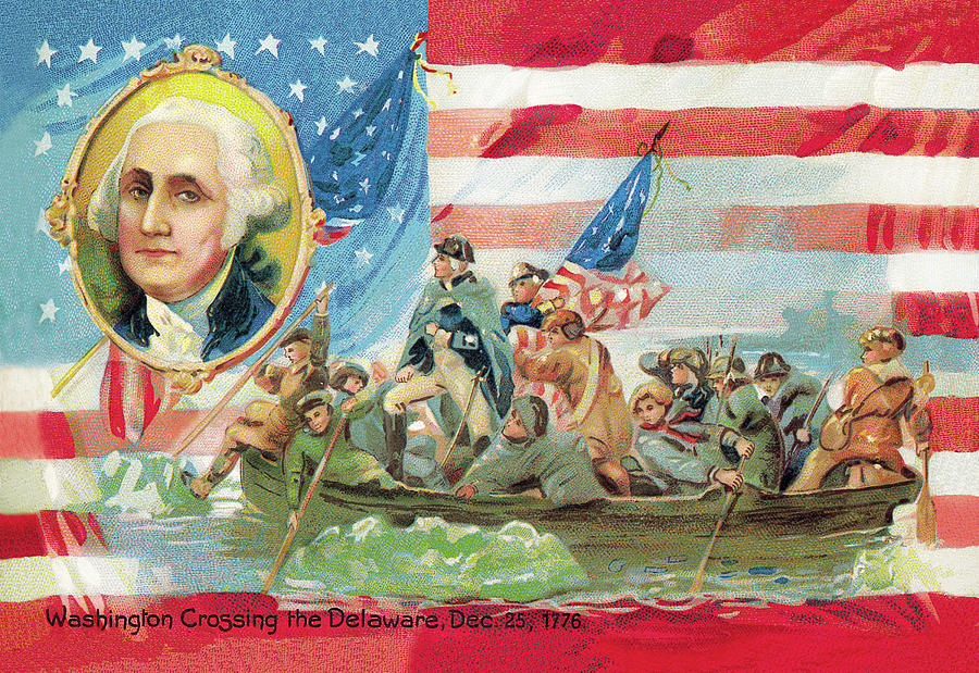 George Washington Crossing The Delaware Painting By Raphael Tuck