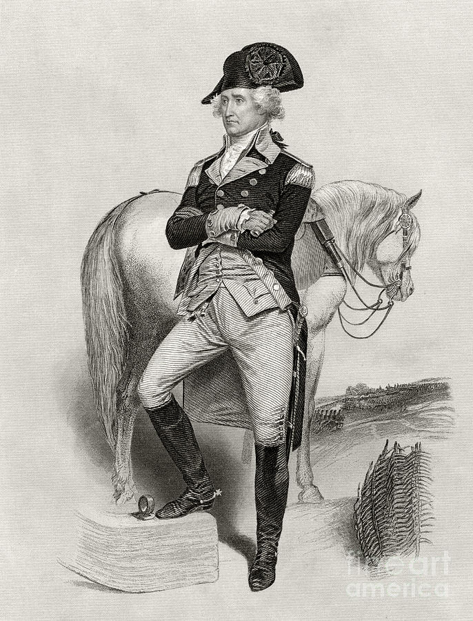 George Washington In 1775 Painting by Alonzo Chappel