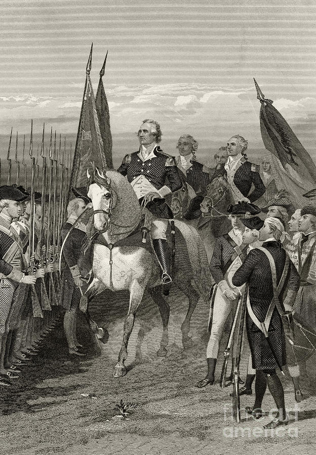 George Washington Taking Command Of The Army, 1775 Painting by Alonzo Chappel