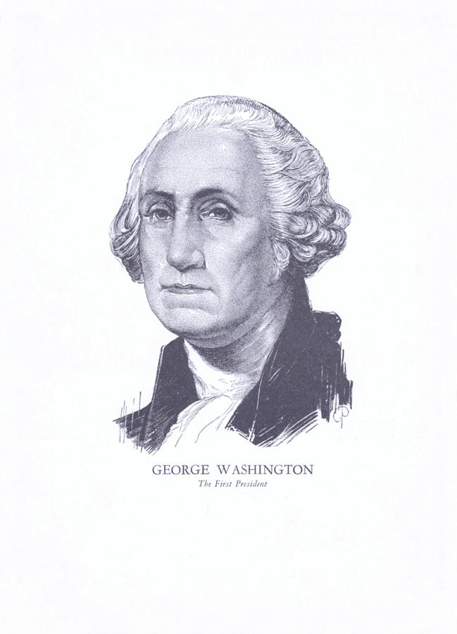 Washington, The First President Drawing by Zal Latzkovich Fine