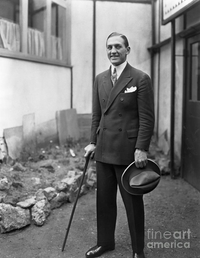 Georges Carpentier Holding Hat And Cane Photograph by Bettmann