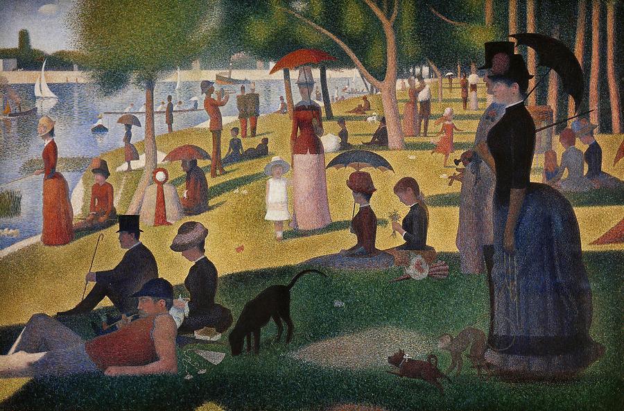 Animal Painting - Georges Seurat / A Sunday Afternoon on the Island of La Grande Jatte, 1884-1886. by Georges Seurat -1859-1891-