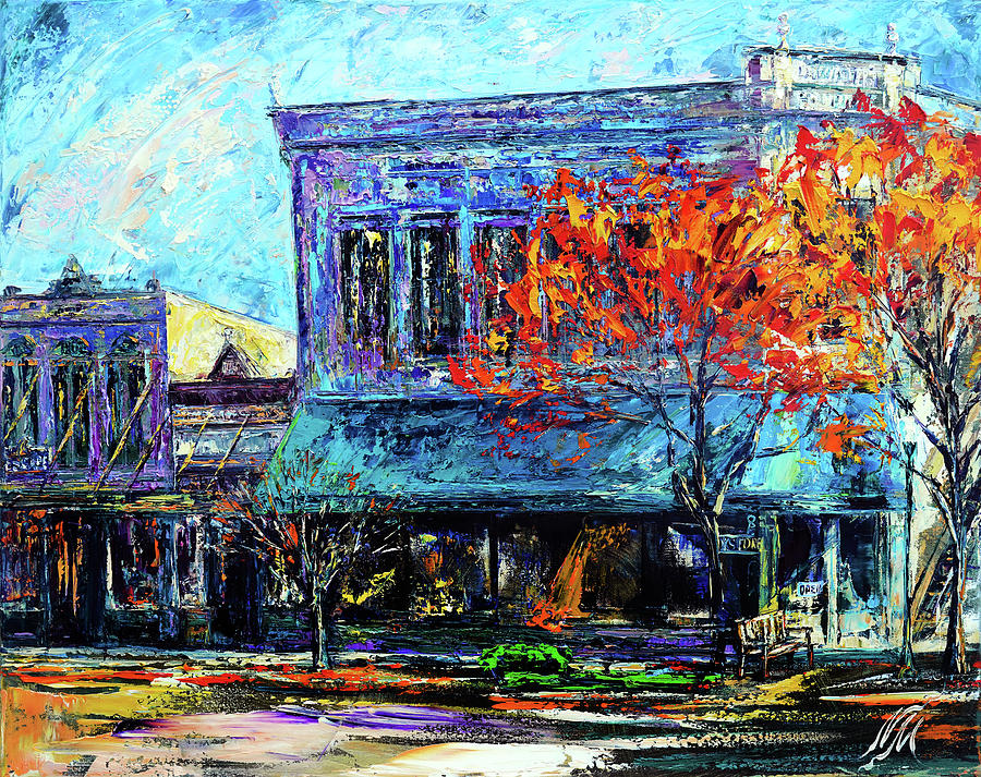 Georgetown Bookstore Painting By Natasha Mylius