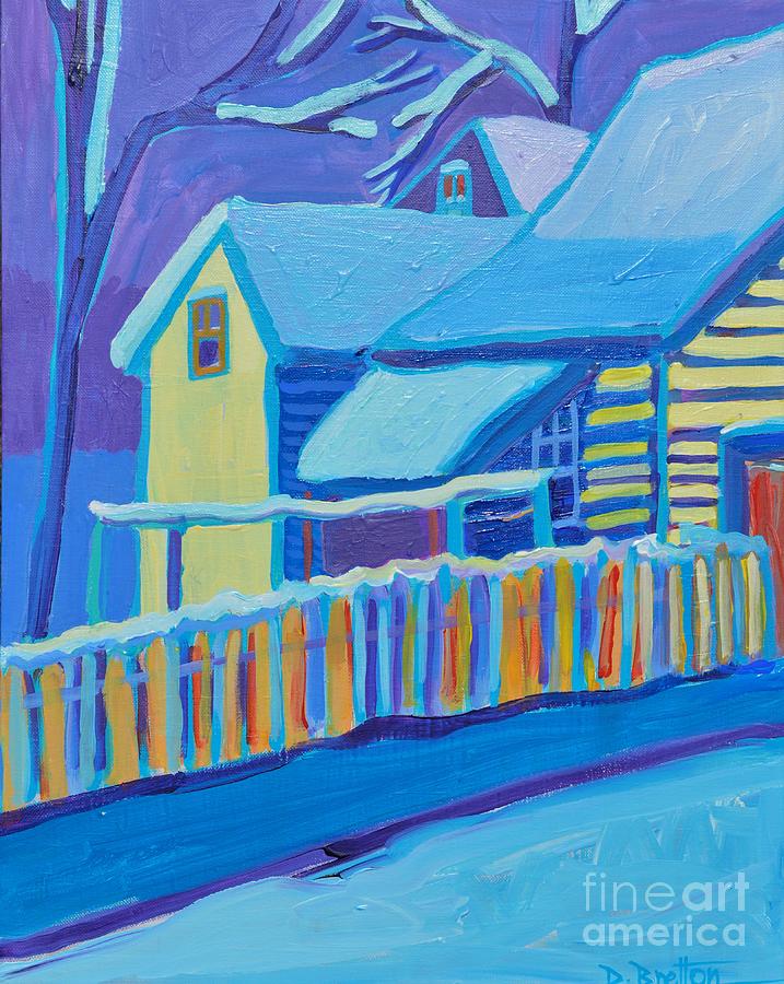 Georgetown Snowfall Painting by Debra Bretton Robinson