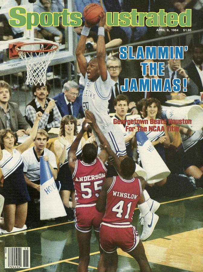 Georgetown University Michael Graham, 1984 Ncaa National Sports Illustrated Cover Photograph by Sports Illustrated