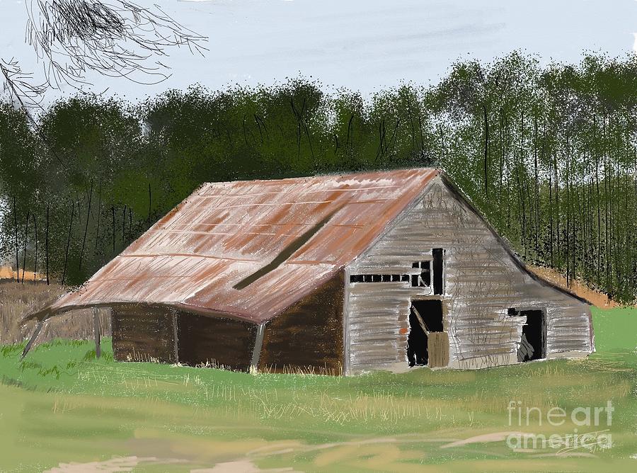 Georgia Barn, #1 Digital Art by Joel Charles