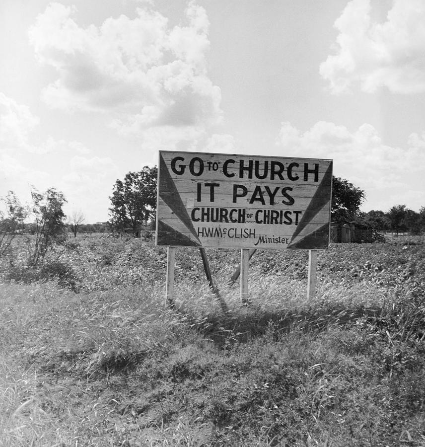 Georgia: Road Sign, 1937 Photograph by Dorothea Lange - Fine Art America