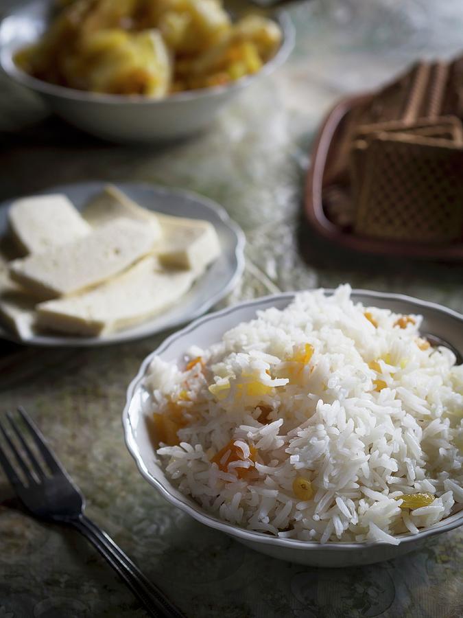 Georgian Cuisine  Rice With Raisins. Photograph by Magdalena Paluchowska