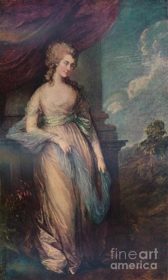 Georgiana, Duchess Of Devonshire, 1783 Drawing by Print Collector
