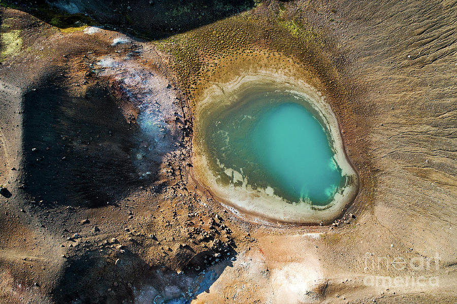 Lake Photograph - Geothermal Area And Lake by Michael Szoenyi/science Photo Library Lake Photograph - Geothermal Area And Lake by Michael Szoenyi/science Photo Library