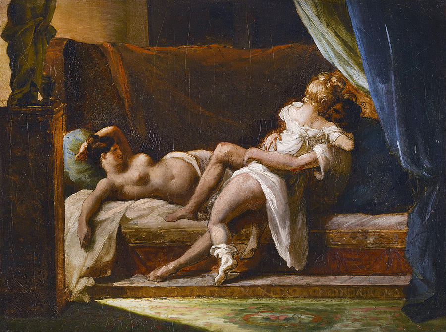 Three Lovers, C1818 Painting by Theodore Gericault