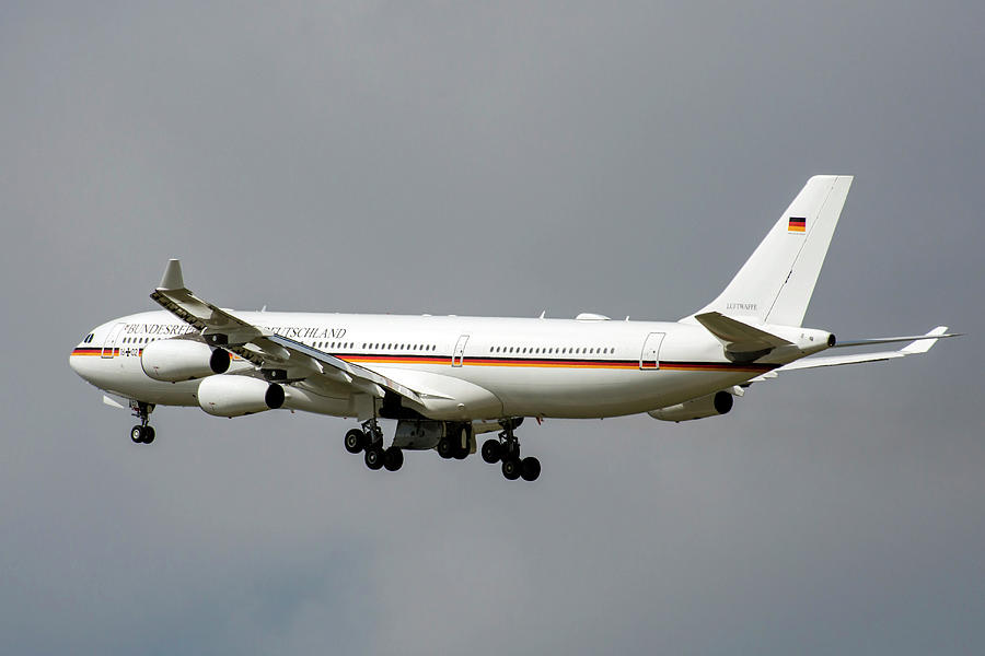 German Air Force Airbus A340 Used Photograph by Timm Ziegenthaler