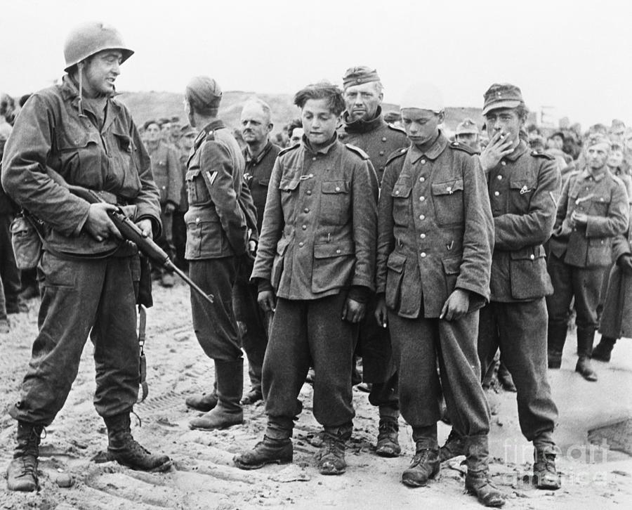 German Boys Captured By Allies Photograph by Bettmann