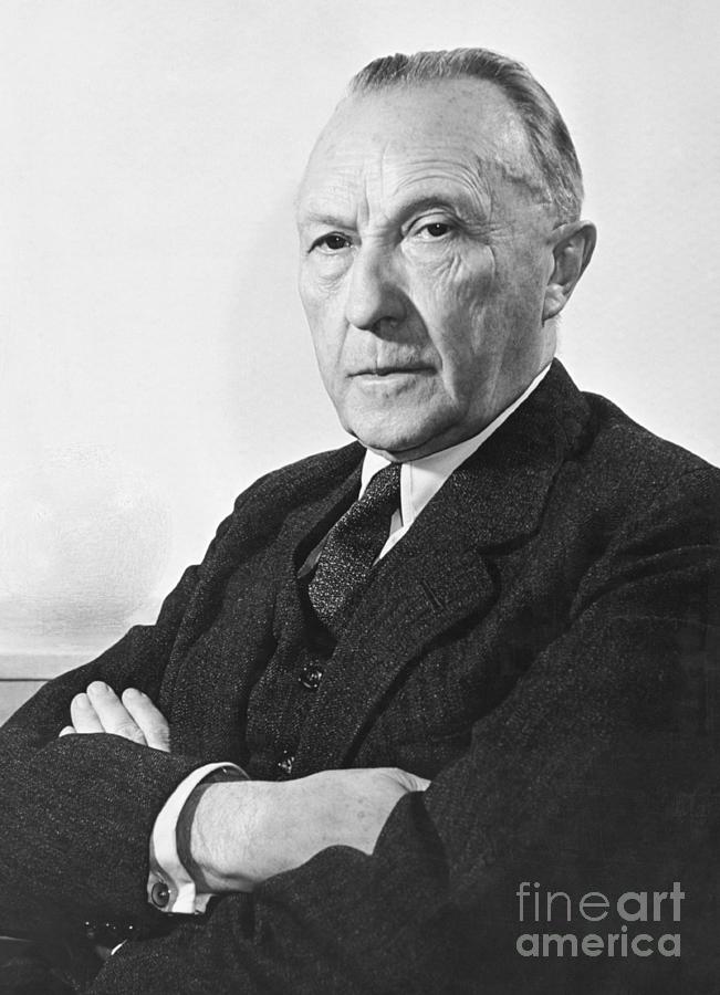 German Chancellor Konrad Adenauer Photograph by Bettmann