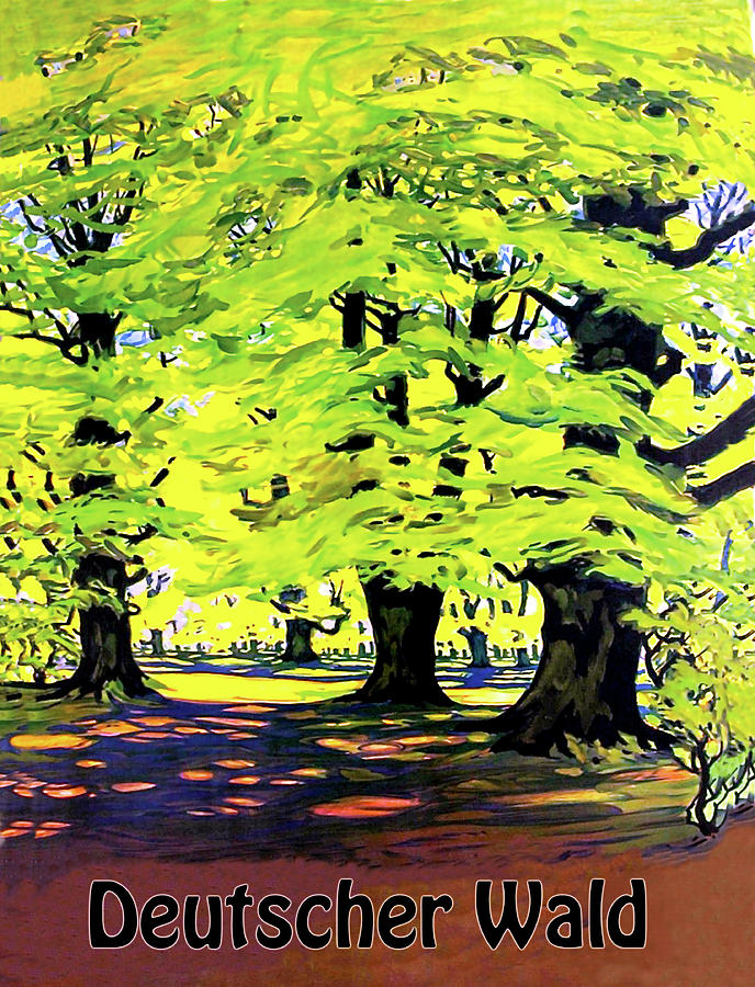 Spring Digital Art - German Forests by Long Shot