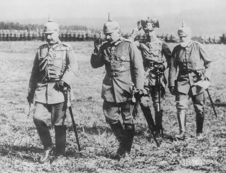 German High Officers Walking Photograph by Bettmann