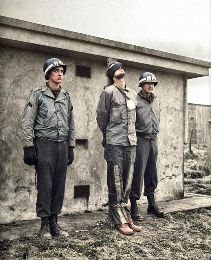 German infiltrators lined up for execution Painting by Artistic Panda