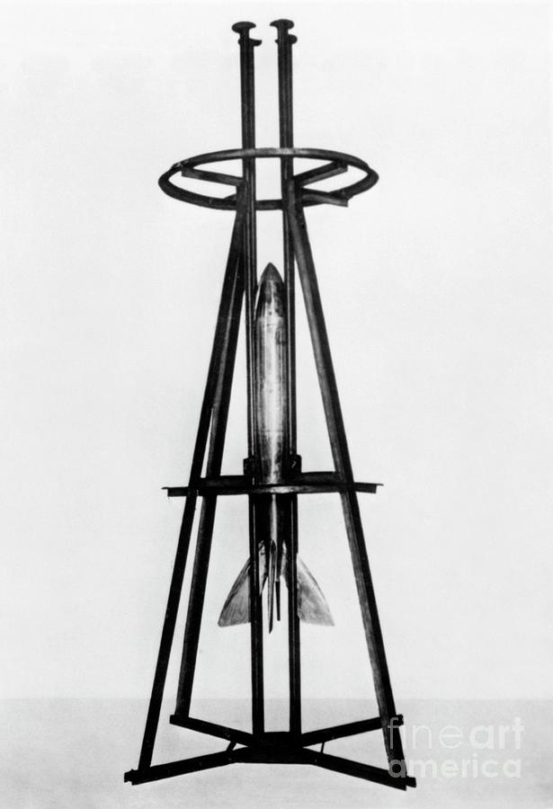 Device Photograph - German Mirak Rocket by Library Of Congress/science Photo Library