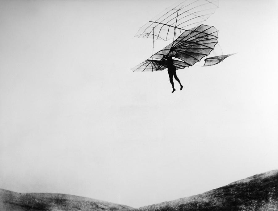 German Pioneer Otto Lilienthal And His Photograph by Keystone-france