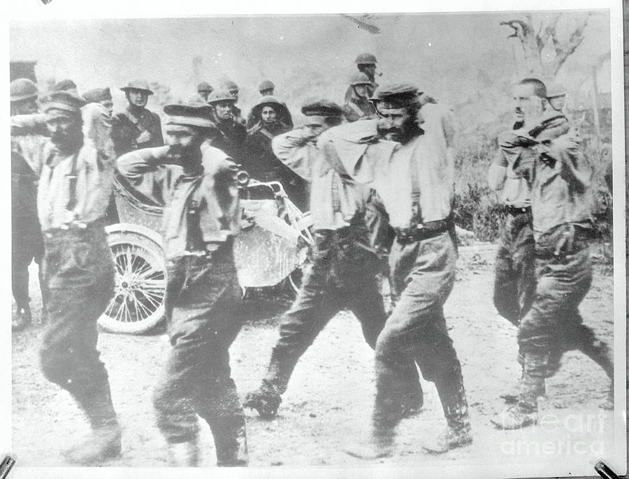 German Pows Are Marched To Prison Camps Photograph by Bettmann German Pows Are Marched To Prison Camps Photograph by Bettmann