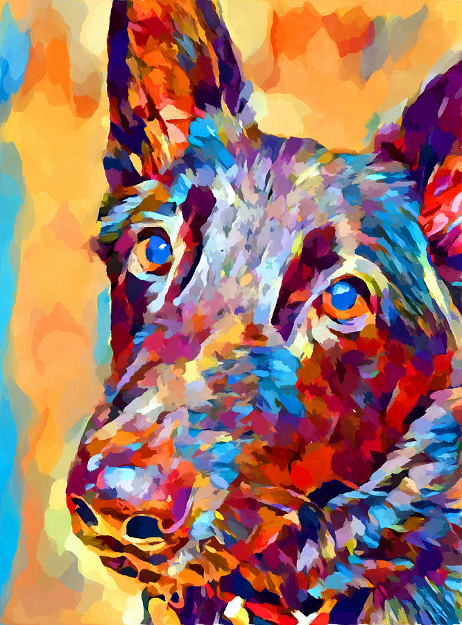 German Shepherd 12 Painting by Chris Butler | Fine Art America