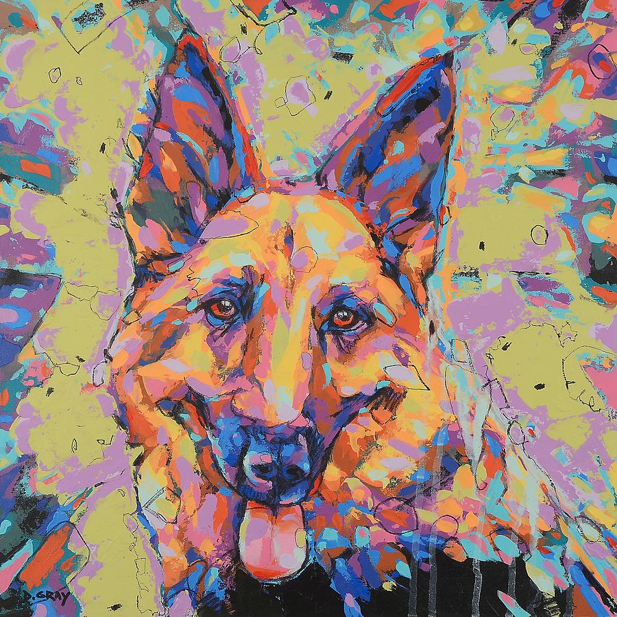 German Shepherd in Color by Damon Gray German Shepherd in Color by Damon Gray