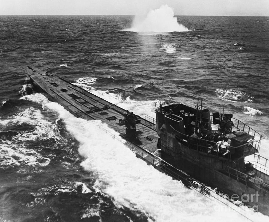 German U-boat Under Attack Photograph by Bettmann