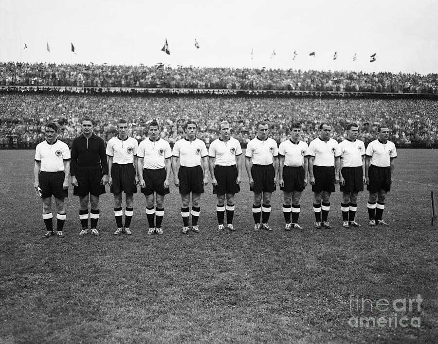 German World Cup Championship Team Photograph by Bettmann