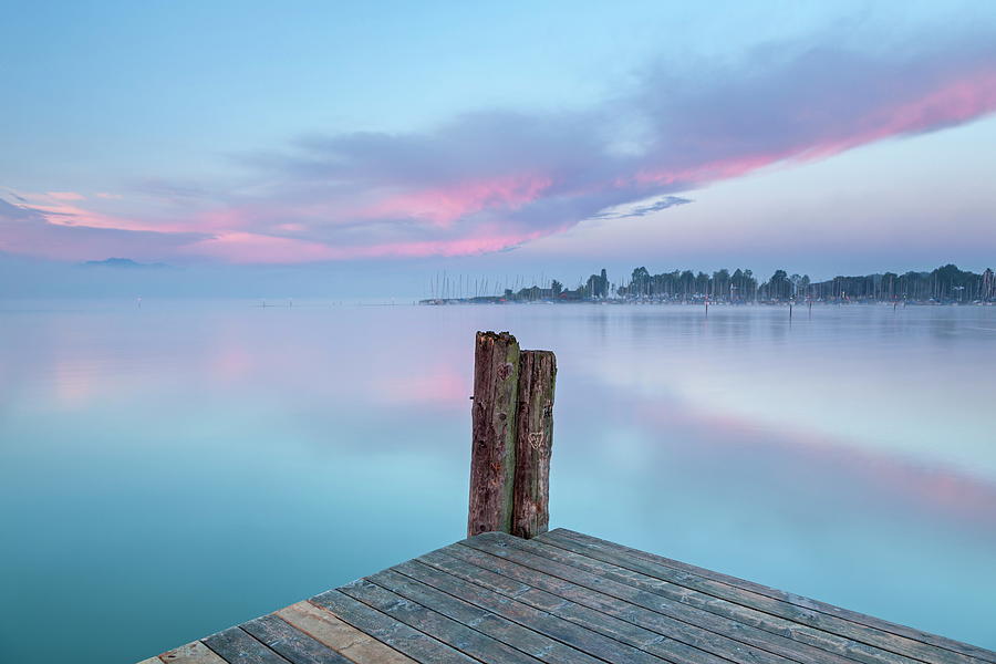Image Digital Art - Germany, Bavaria, Lake Chiemsee by Christian Back