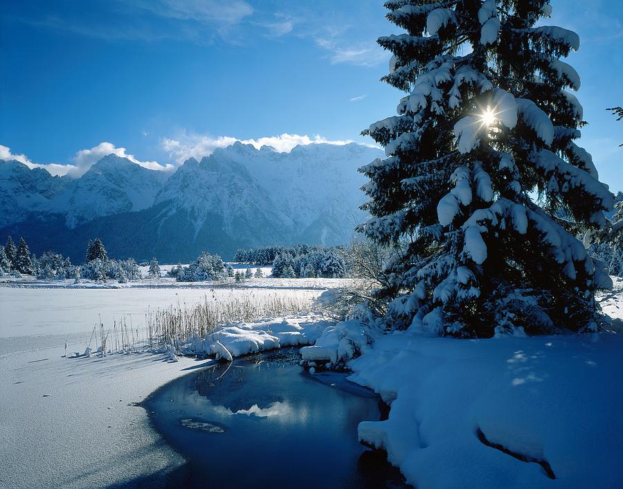 Germany, Bavaria, Winter Landscape Digital Art by Bodo Radelt
