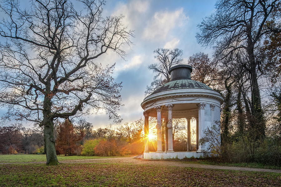 Germany Brandenburg Potsdam Sanssouci Friendship Temple Pavilion In Memory Of Wilhelmine Of