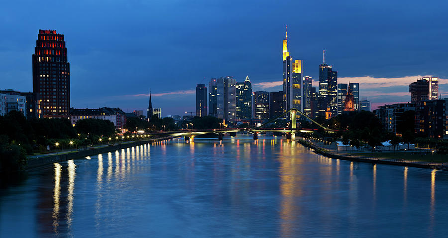 Germany, Frankfurt, View Of City At Photograph by Westend61