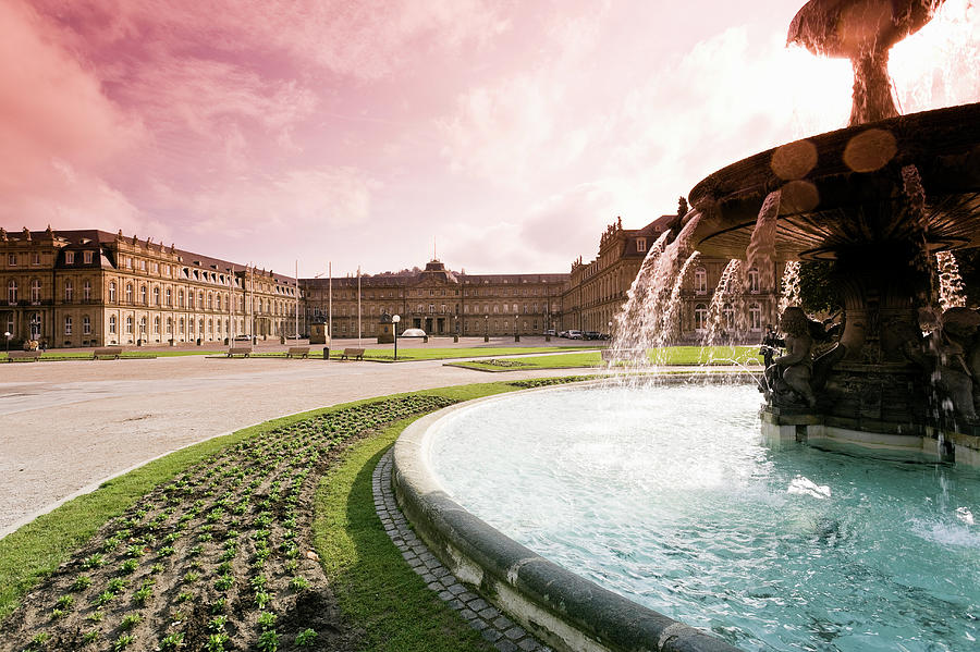 Germany, Stuttgart, Fountain At Photograph by Westend61
